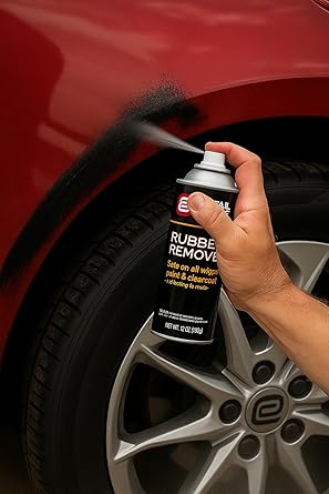 Detail Gurus Rubber Remover – Fast-Acting Rubber Remover & Tire Scuff Cleaner – Safe On All Paints, Wraps, Metal & Plastic – Professional-Grade Formula for Race Cars, Trucks, Boats & Motorcycles- 12 oz