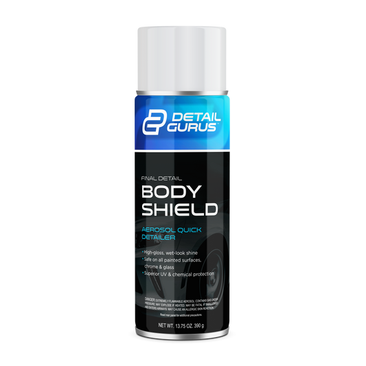 Detail Gurus Body Shield Quick Detailer – Effortless High-Gloss Shine Spray – Instant Waterless Clean & Polish for Cars, Boats, Trucks & Motorcycles – Safe on All Paint Types- 13.75 oz